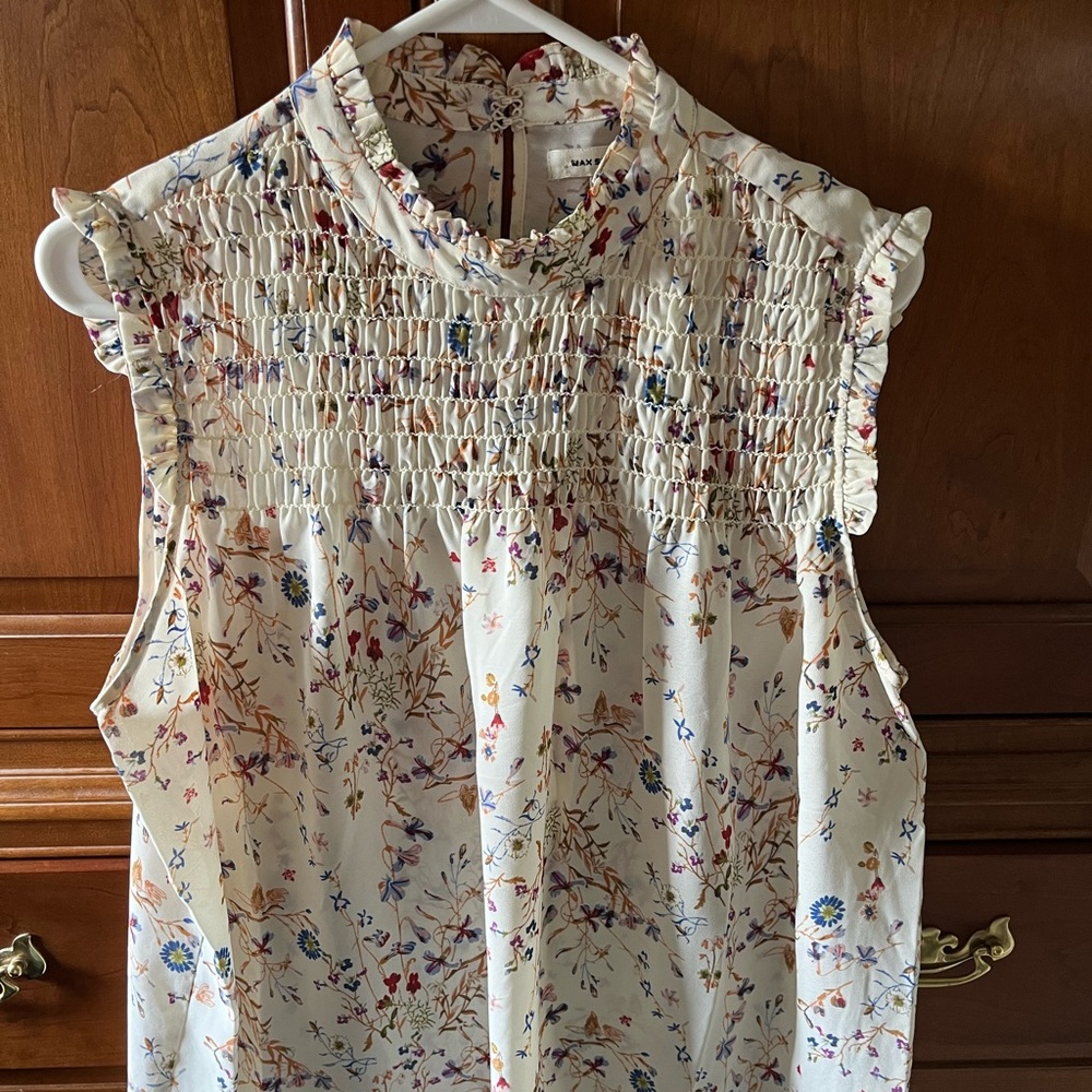 Max Studio floral blouse